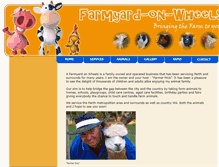 Tablet Screenshot of farmyardonwheels.com.au